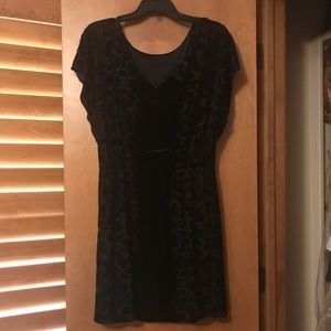 White House Black Market Black velvet dress